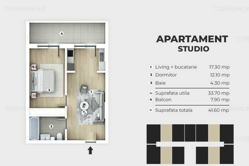 Apartament 2 Camere/ Studio, Dublu Access Metrou