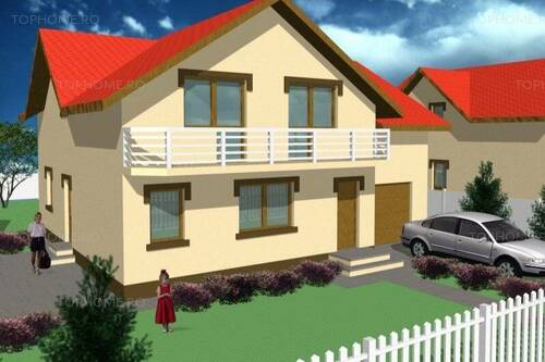 Casa Individuala P+1+Pod. 4 Cam. Teren 585 Mp